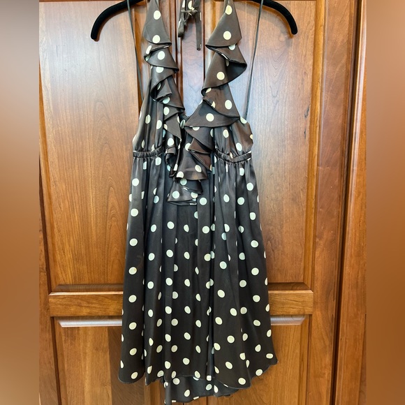 Susana Monaco Brown Polka Dot Dress - Picture 1 of 3